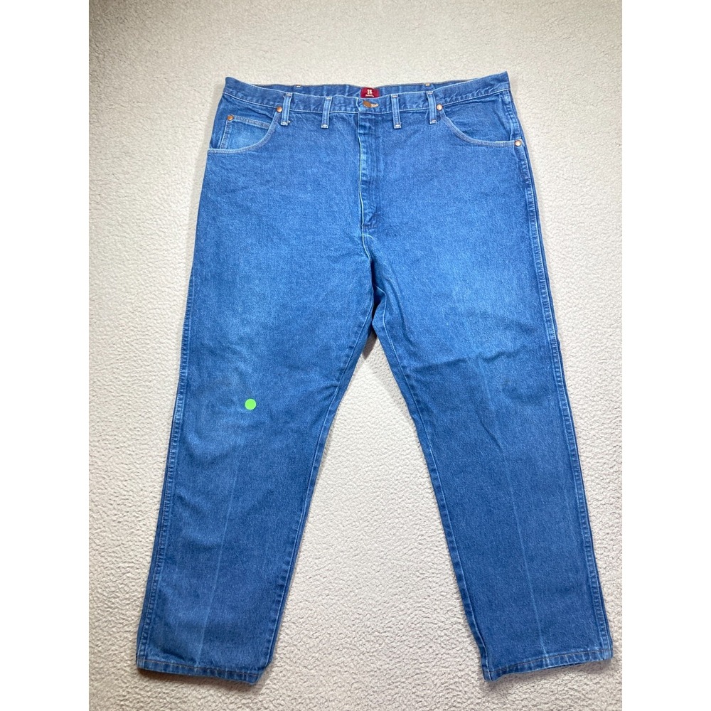 Wrangler Jeans Men's 44x30* Blue Relaxed‎ Straight Cowboy Ranch Western Rodeo